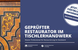 Gepr. Restaurator im Tischlerhandwerk - Teil 2